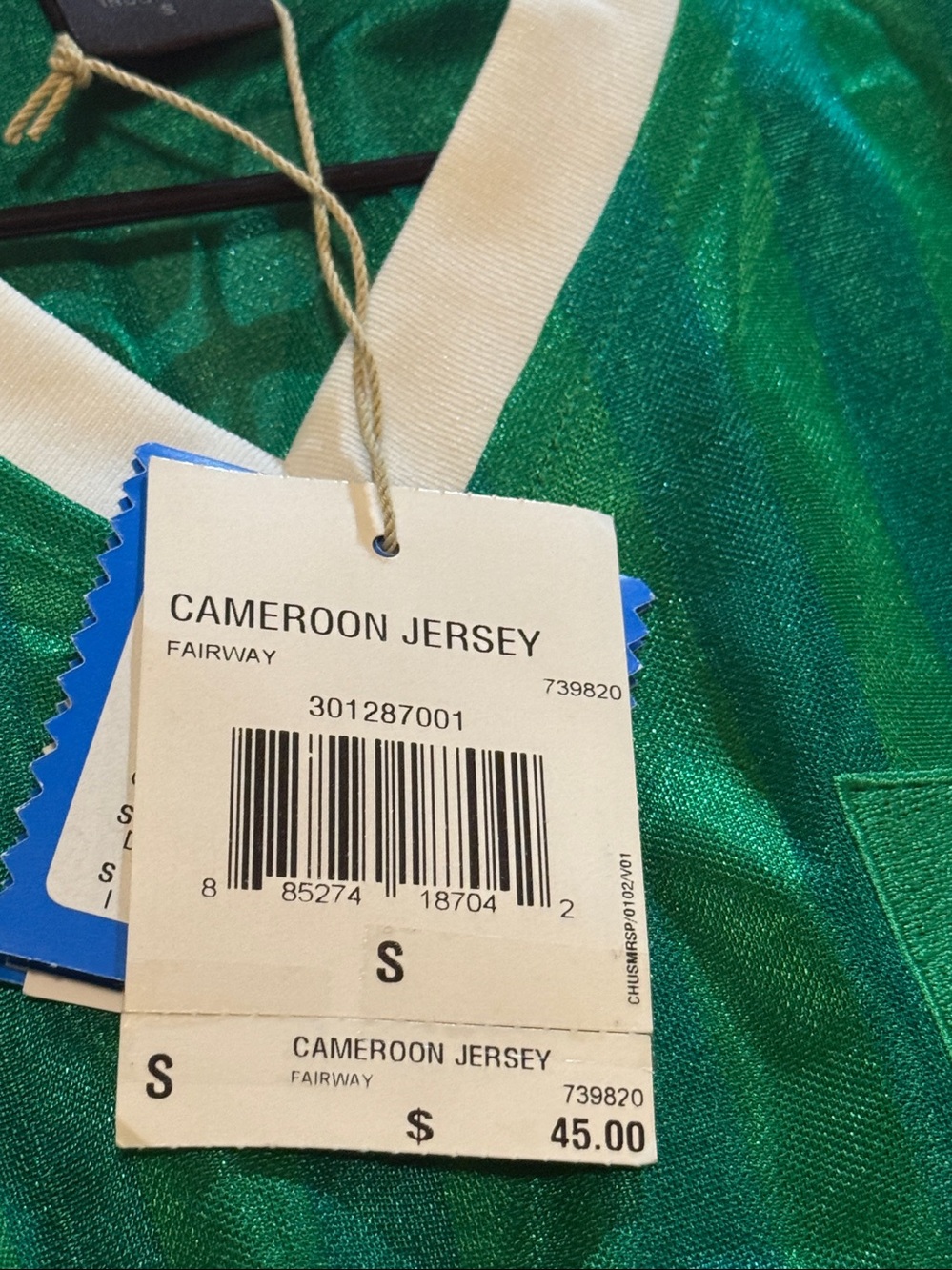 World Cup Greatest Moments adidas Green and White Cameroon 1990 Football Jersey - Picture 7 of 16